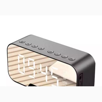 Bluetooth Speaker Radio Clock With Retractable Phone Holder