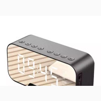 Bluetooth Speaker Radio Clock With Retractable Phone Holder