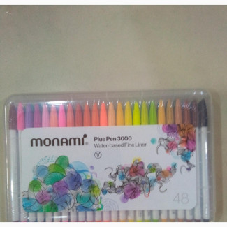Monami Water-Based Marker Plus Pen 3000 Set of 48