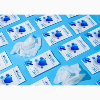 CLEARISH Antimicrobial Single Use Wet Wipes, 10 Count