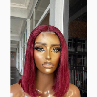 DD 12 Wine Colour Wig With Kim Kay Closure
