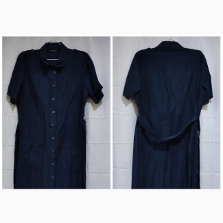 Navy Blue Button Down Dress - Dorothy Perkins