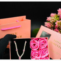 Zirconia Set With Rose Box