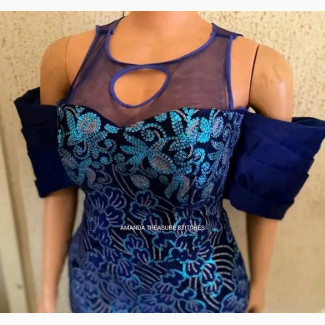 Straight Bustier Dress With Yoke