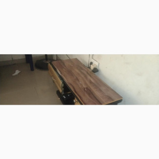 TV Shelf with Brown/Gold Color