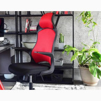 Ergonomic Net Office Chair - Brand New, Red, Swivel