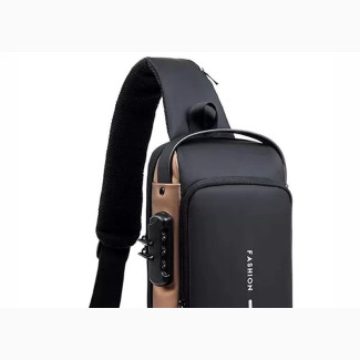 USB Charging Cross Body Sling Bag With Reset Lock