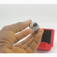 Luxe Men’S St Steel Silver Ring 9