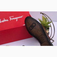 Salvatore Ferragamo Men#039;s Brown Leather Half Shoe