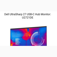 Dell Ultrasharp 27inch 2560X1440 LED Ips Monitor Usb-C Hub
