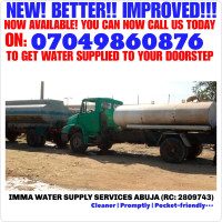 Imma Water Supply Services Abuja (GET WATER SUPPLY TO YOU HERE)