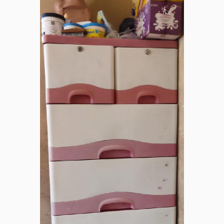 Used Children Wardrobe and Glass Stand