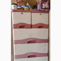 Used Children Wardrobe and Glass Stand