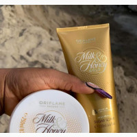 Milk and Honey Set(Body Cream and Body Scrub)