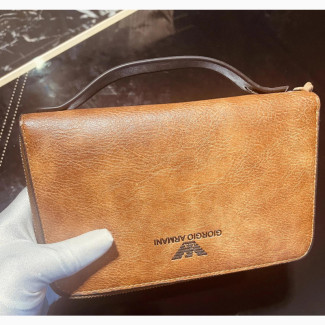 Giorgio Armani Genuine Leather Purse Wallet