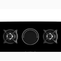 Polystar Stainless Steel Gas Hob with 2 Burners and 1 Electric Burner