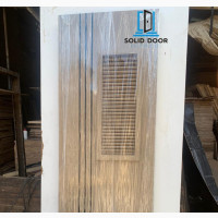 Solid HDF Front Door with Vent Design and Complete Frame Available