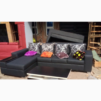 L, Shape Sofa Chairs With Solid Material