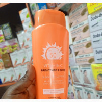 SPF 50 Sunscreen Lotion for Face and Body - Brightening Effect