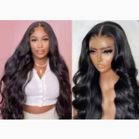 Lace Wavy Long Human Hair Wig