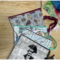 Cartoon Character Canvas Shopping Handbag - Multicolor