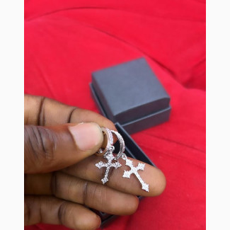 Crucifix Ear Rings Men Women