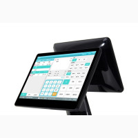 Dual Screen All in One PC 15 Inch Touch Screen POS Terminal