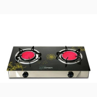 Qasa 2-Burner Glass Top Infrared Gas Cooker - Efficient and Convenient Cooking