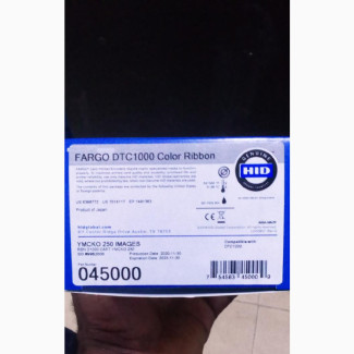 FARGO 45000 DTC 1000 YMCKO Ribbon-250 Prints