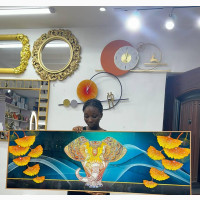 Luxury Crystal Wall Stoned Painting
