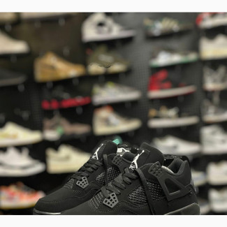Original Air Jordan IV Retro Og Black Cat Sneakers