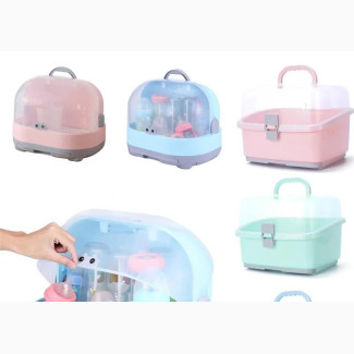Portable Baby Bottle Storage Container Drying Rack