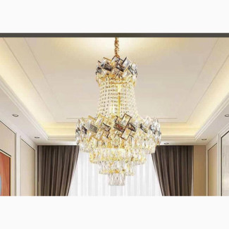Luxury Villa New Smart Dimming Crystal Chandelier