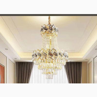 Luxury Villa New Smart Dimming Crystal Chandelier