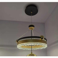 Gentle Multicolor LED Droplet Chandelier - Brand New