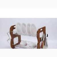 18 Wooden Dish Rack - Stylish and Functional