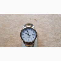 Timex Analogue Men Easy Reader Silver Gold Tone