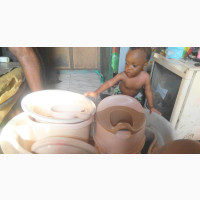 Canoe Bath. And Feeding Bottle