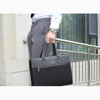PU Leather Briefcase Men Laptop Bag