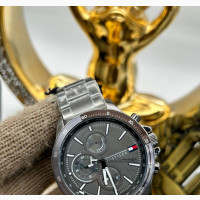 Original TOMMY HILFIGER Black Chain Watch Available in Store