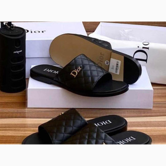 Dior Men#039;s Leather Palm Slide