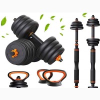 4 in 1 Adjustable Dumbbells/Barbell Set