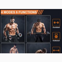 4 in 1 Adjustable Dumbbells/Barbell Set