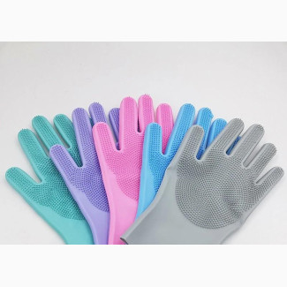 Magic Silicone Scrubber/Dish Washing Glove - Home Interiors