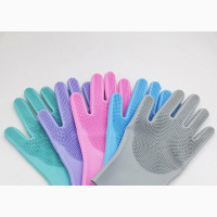 Magic Silicone Scrubber/Dish Washing Glove - Home Interiors