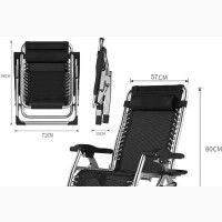 Black Reclining Foldable Chair - Brand New