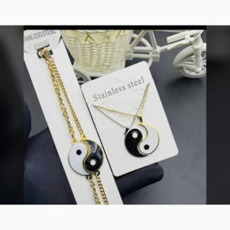 Yin Yang Necklace Nd Bracelet
