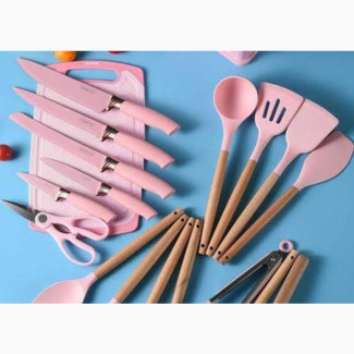 Quality Silicone Spoon Ser With Chopping Board