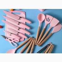 Quality Silicone Spoon Ser With Chopping Board