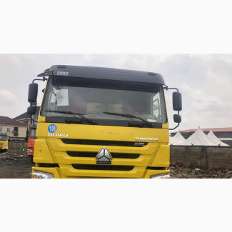 Foreign Used Howo Truck 10 Tyres, Yellow Color